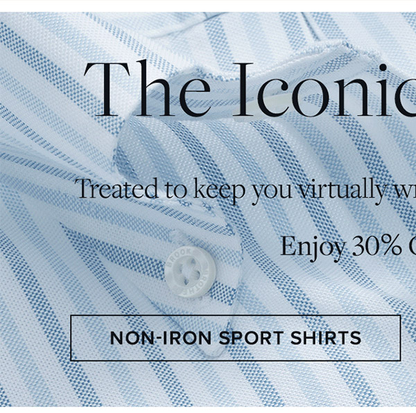 Shop the iconic non-iron sport shirts. Enjoy 30% off 3 or more**