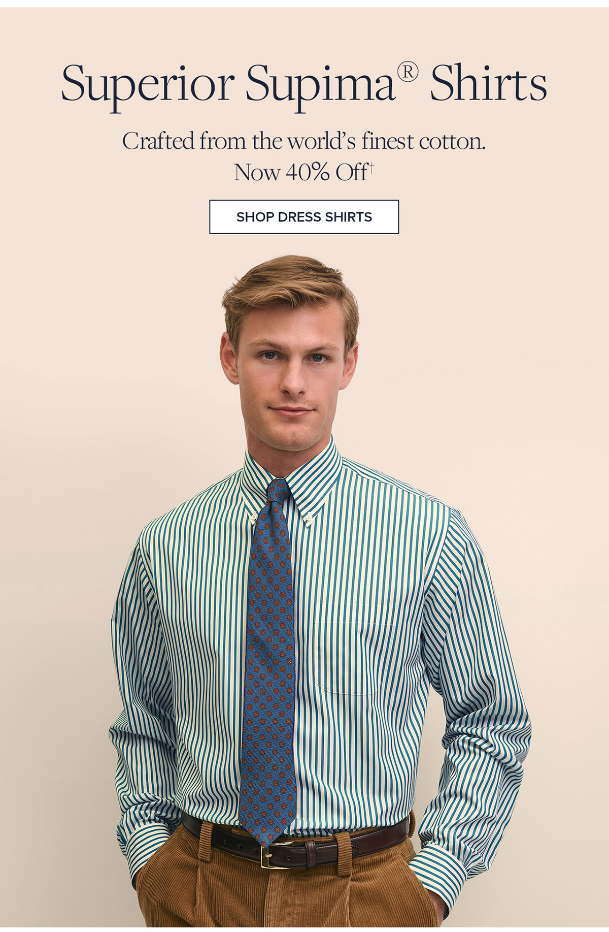 Shop Dress Shirts now 40% off