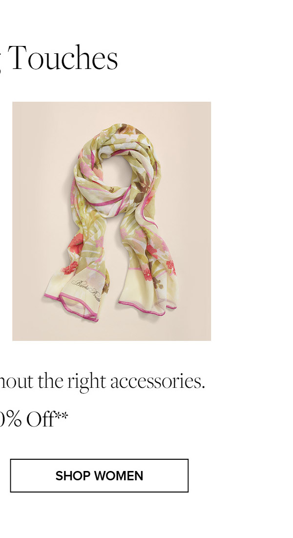 Shop women's accessory up to 60% off**