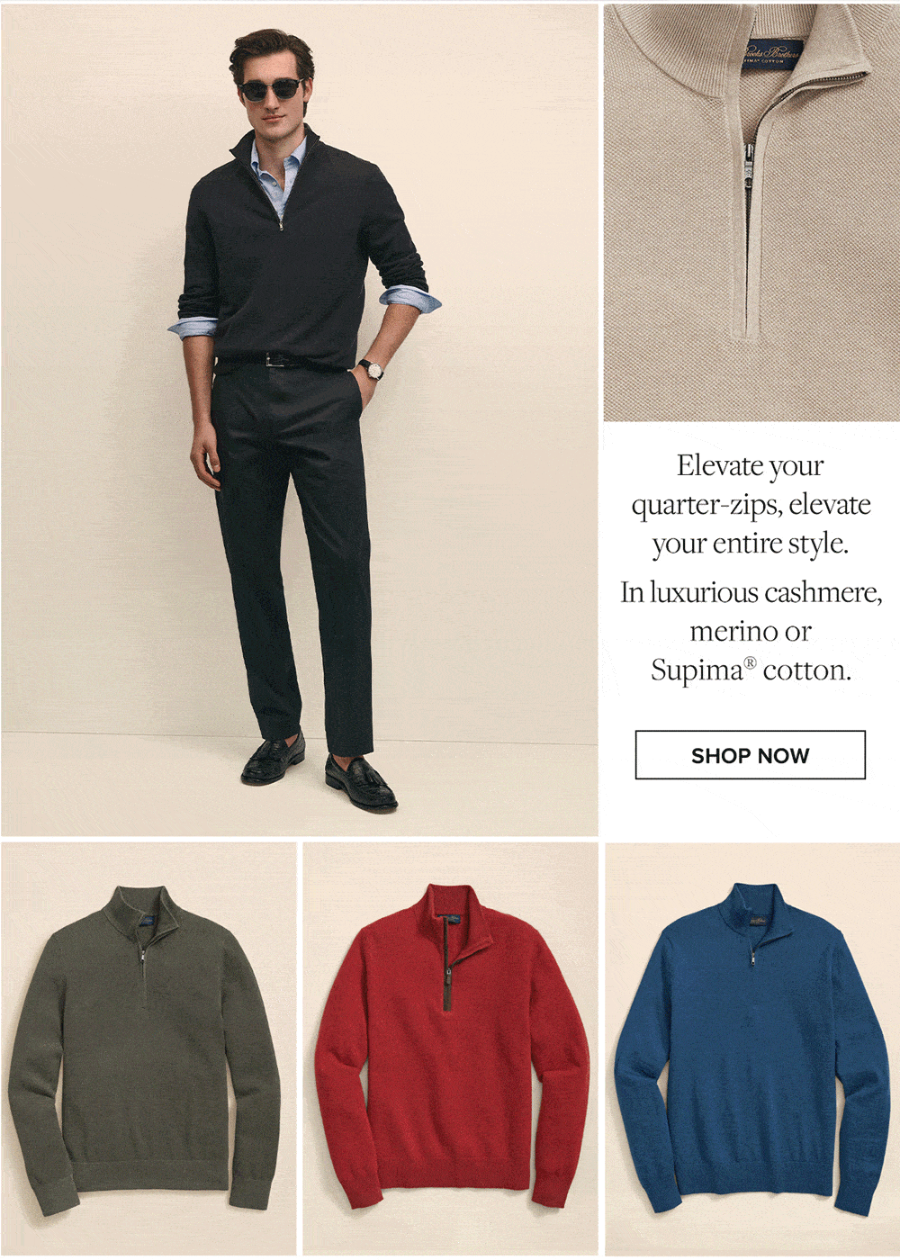 Shop Quarter-zips now