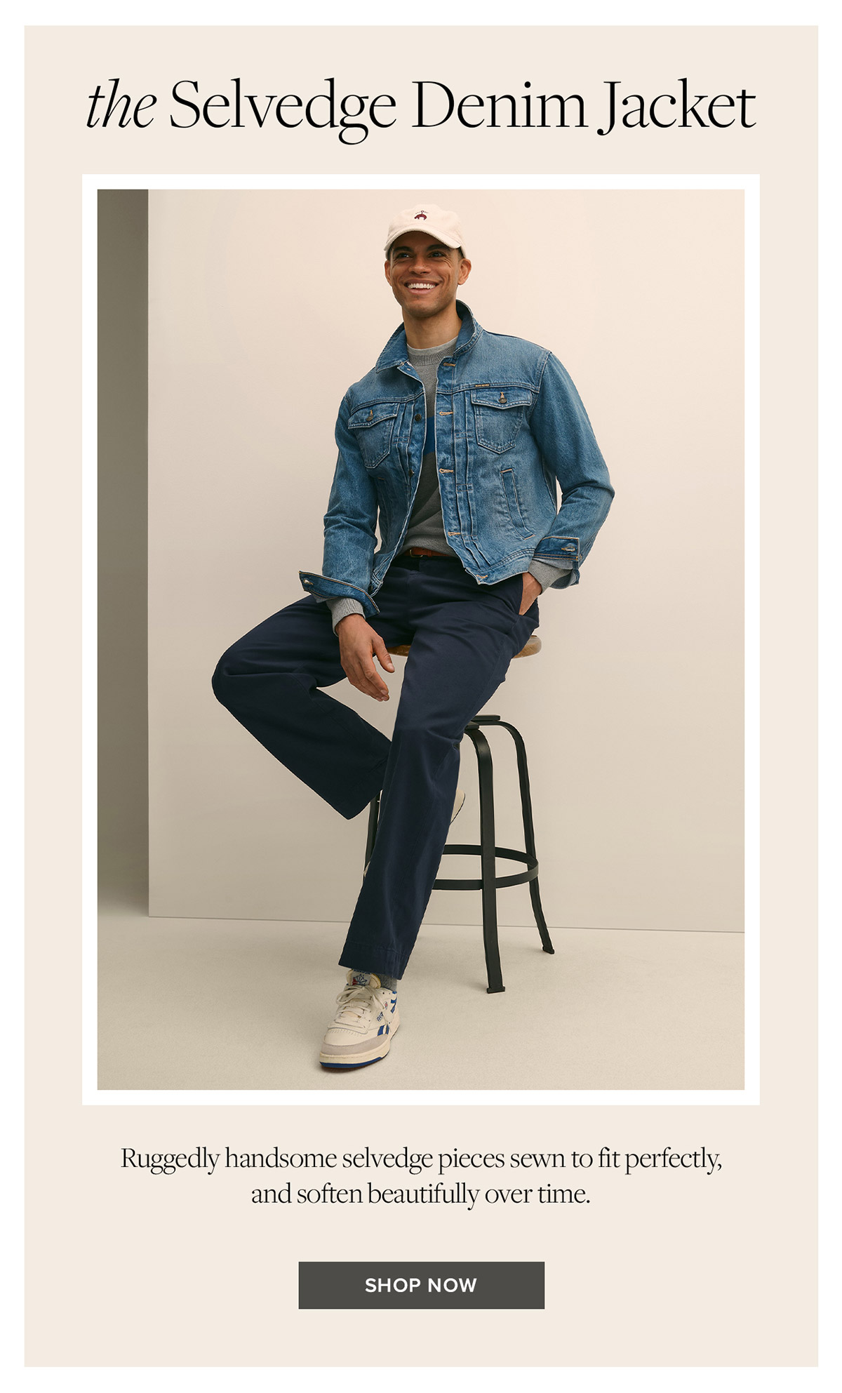 Shop the selvedge denim jacket