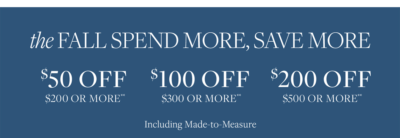 The Fall Spend More, Save More The Fall Spend More, Save More