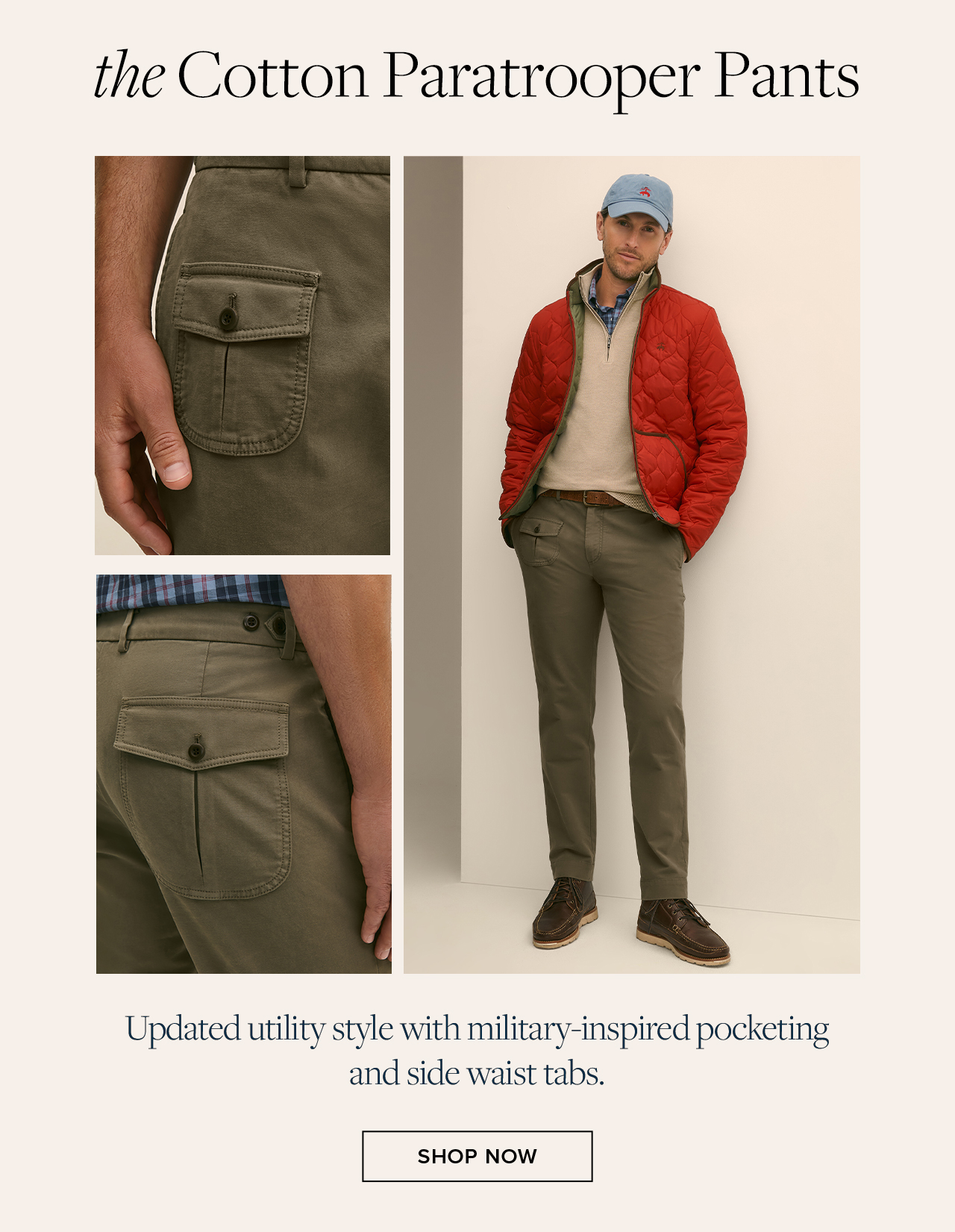 the Cotton Paratrooper Pants Shop Now the Cotton Paratrooper Pants Shop Now
