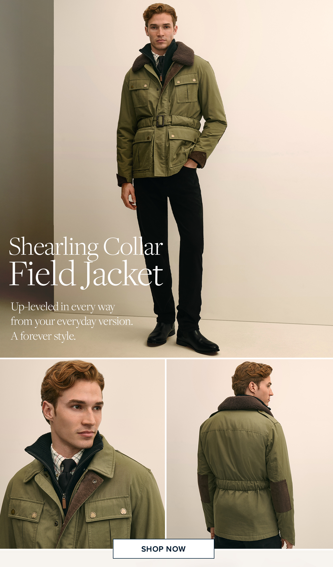 Shearling Collar Field Jacket Shop Now
