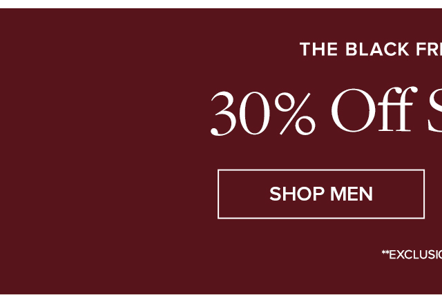 Shop Men 30% Off Sitewide