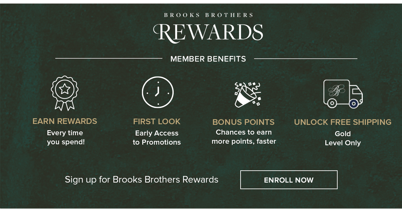 Brooks Brothers Rewards Enroll Now