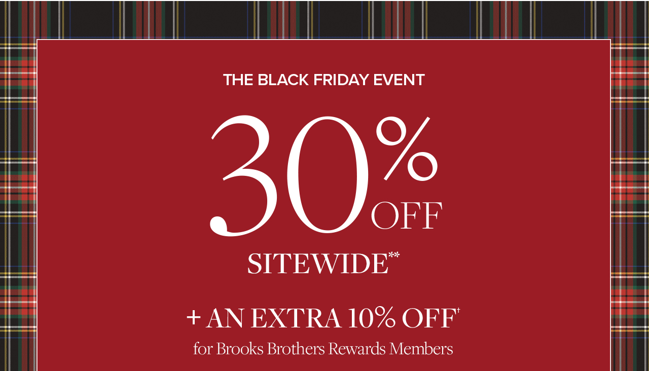 The Black Friday Event 30% Off Sitewide