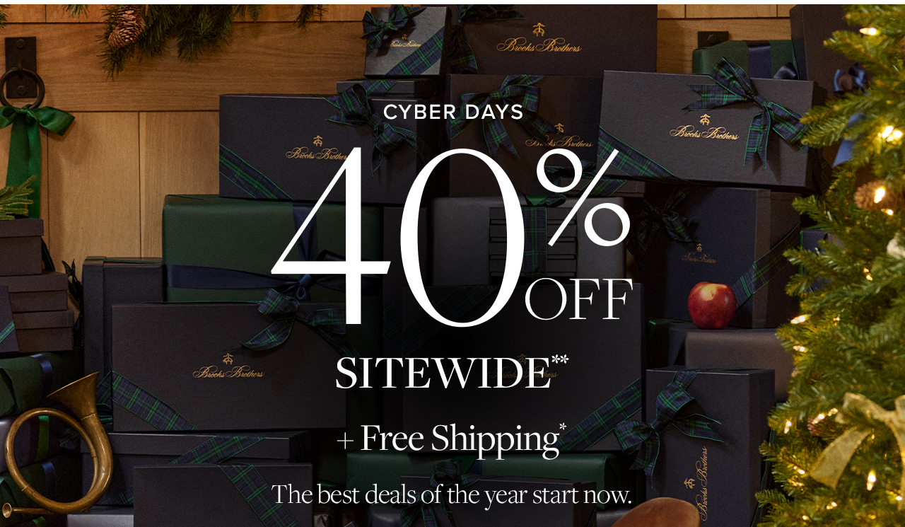 Cyber Days 40% Off Sitewide 