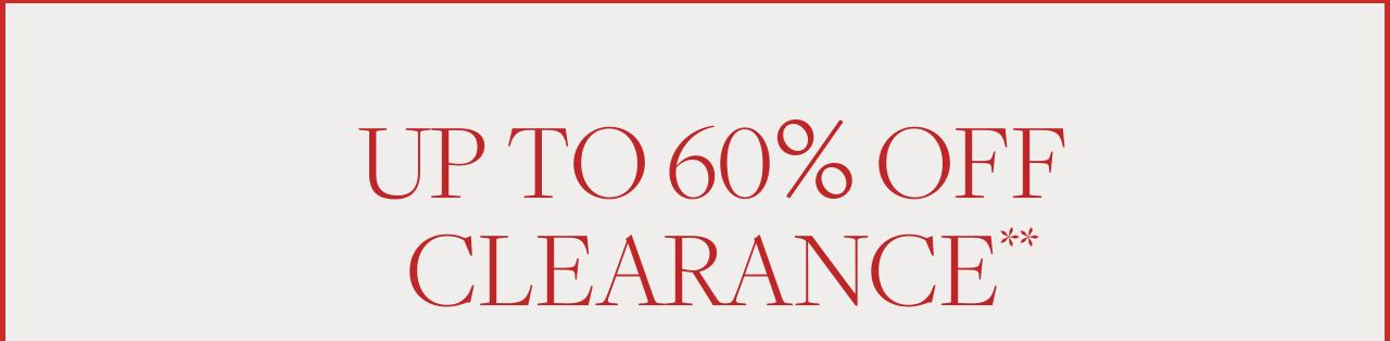Up To 60% Off Clearance