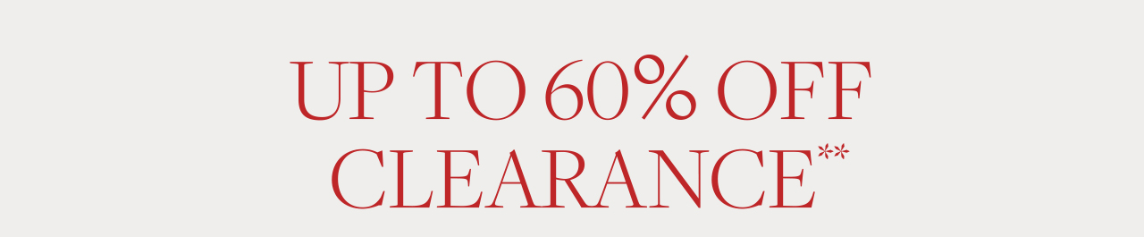 Up To 60% Off Clearance