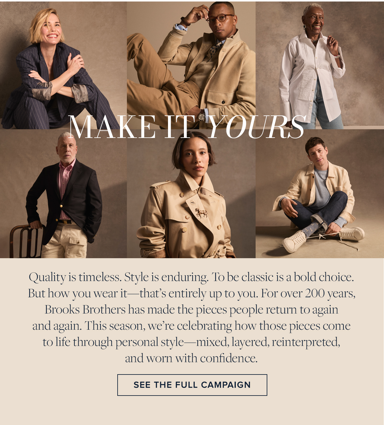 Make It Yours See The Full Campaign