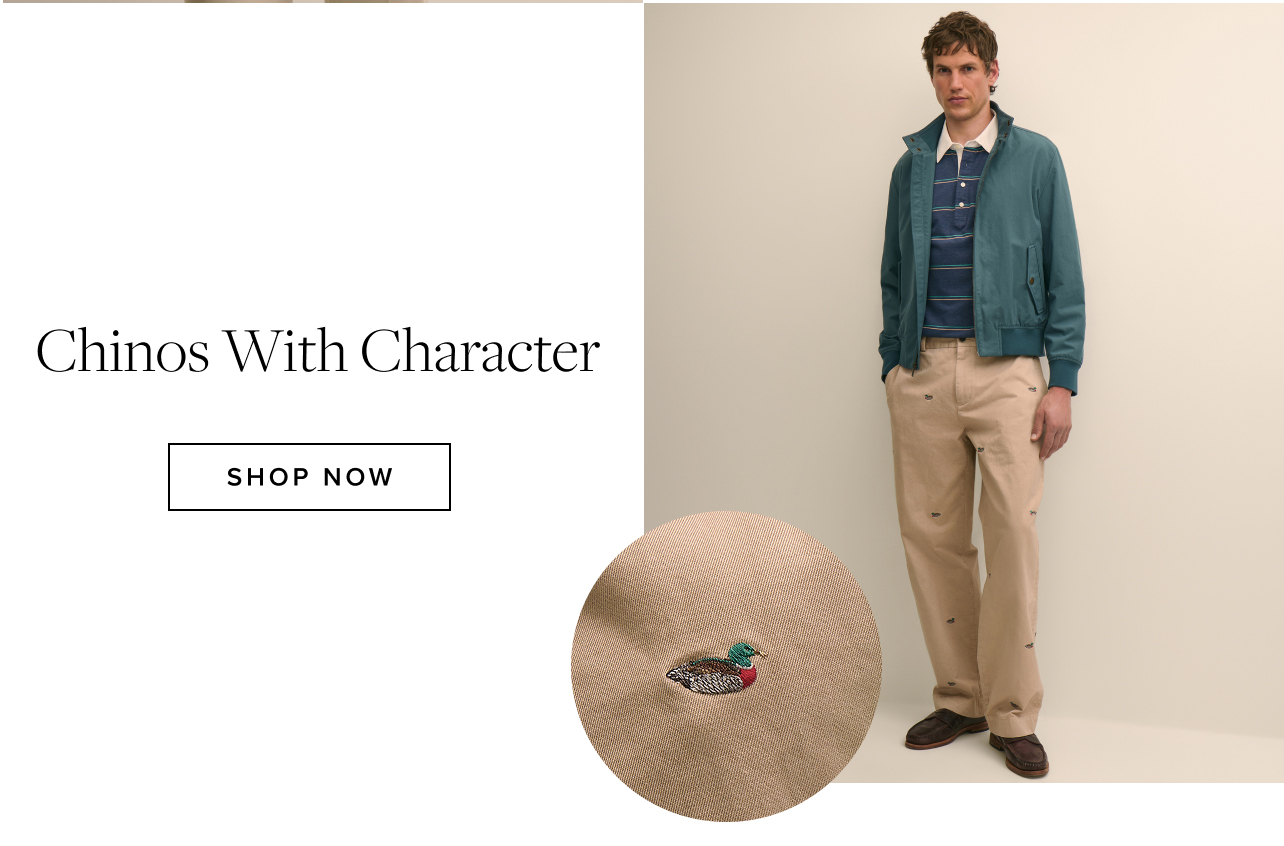 Chinos With Character Shop Now