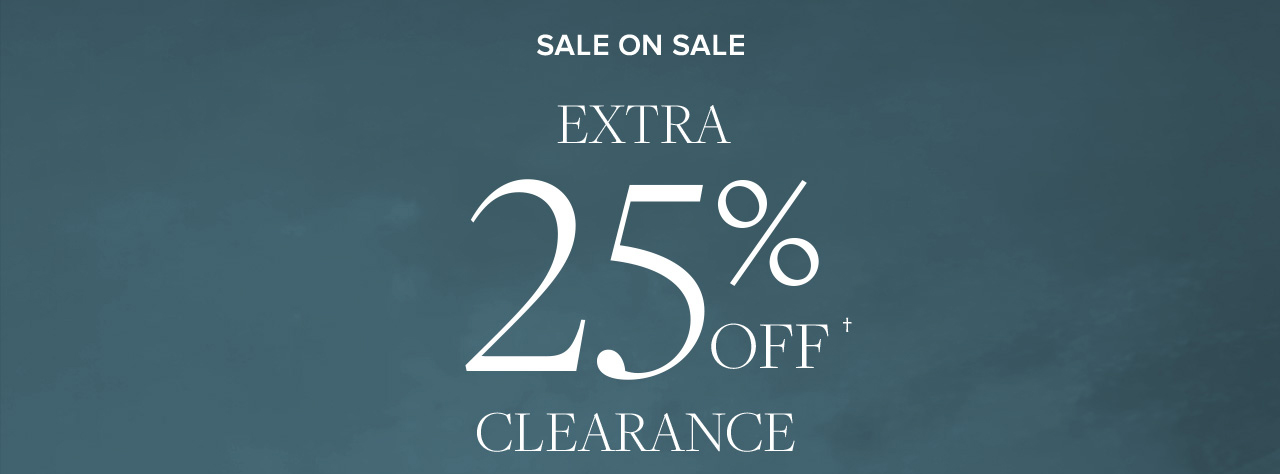 Sale On Sale 25% Off Clearance