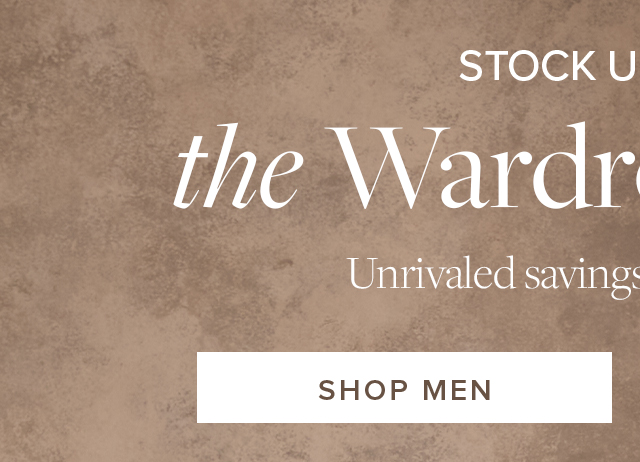 Stock Up and Save the Wardrobe Event Shop Men
