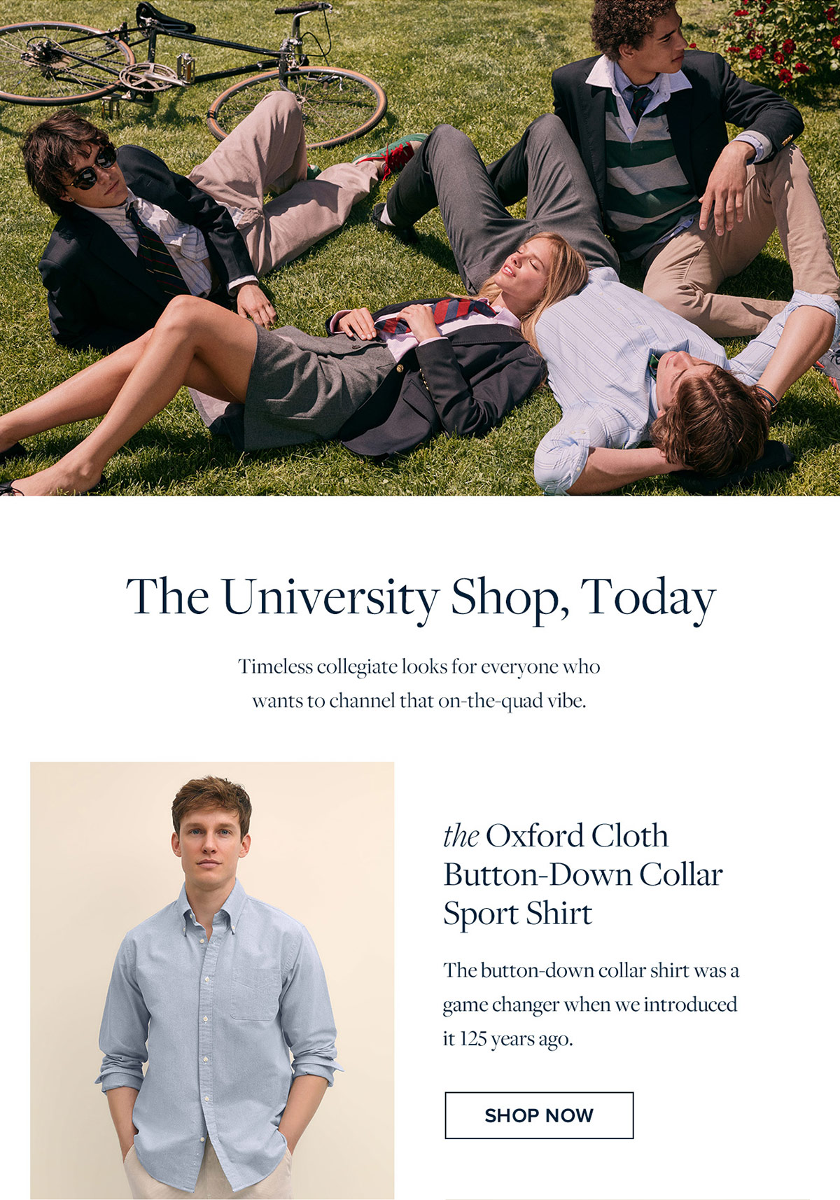 Shop the Oxford cloth button-down collar sport shirt