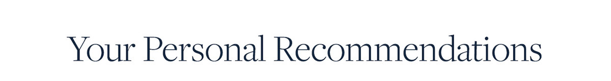 Your Personal Recommendations