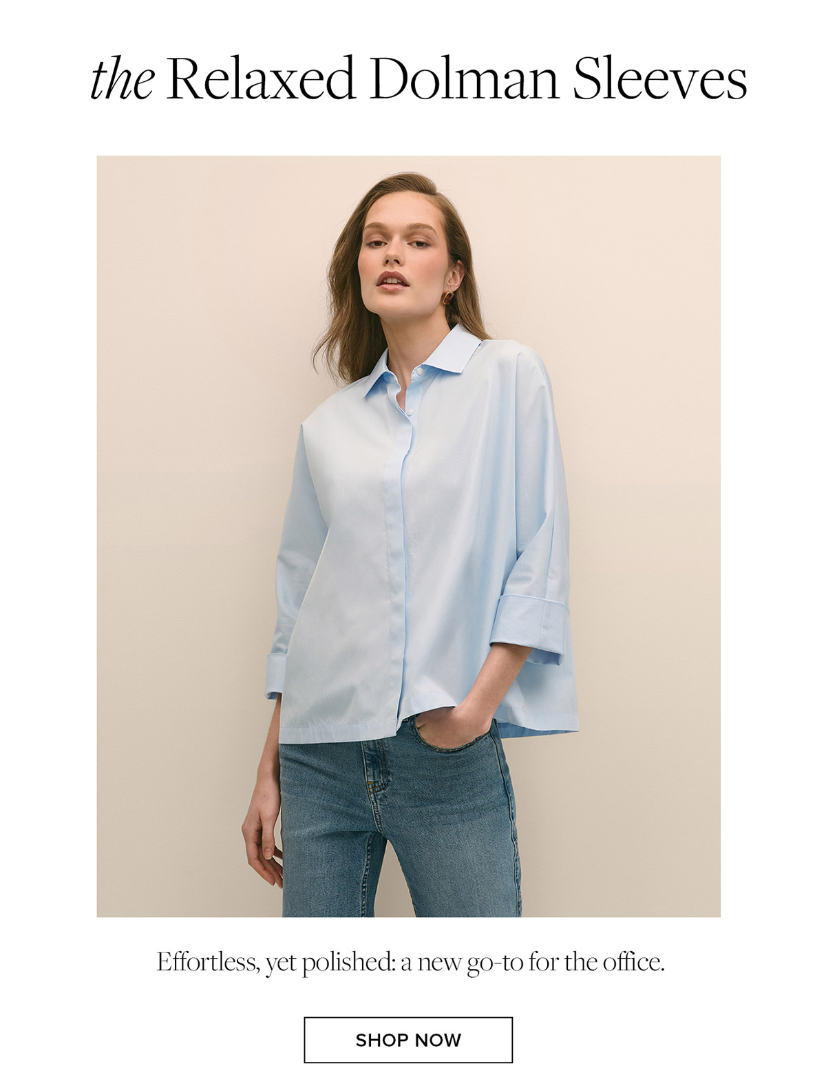 Shop the relaxed dolman sleeves
