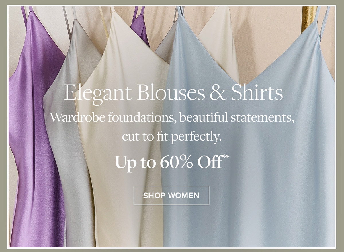 Shop women's blouses & shirts up to 60% off**