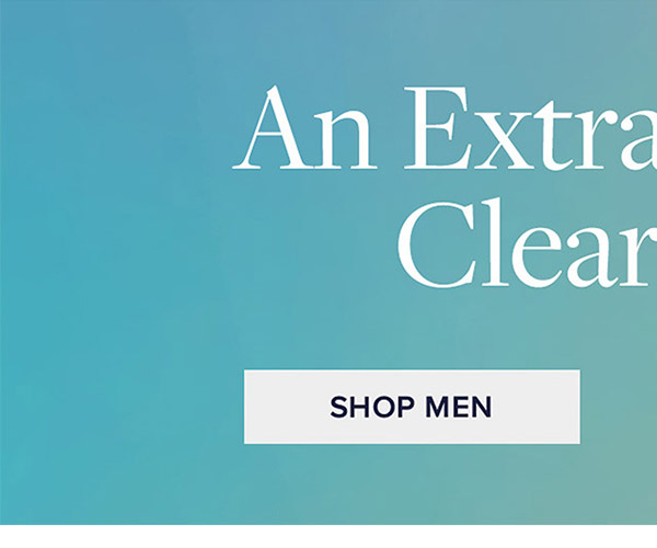 An extra 25% off clearance† Shop Men's Clearance