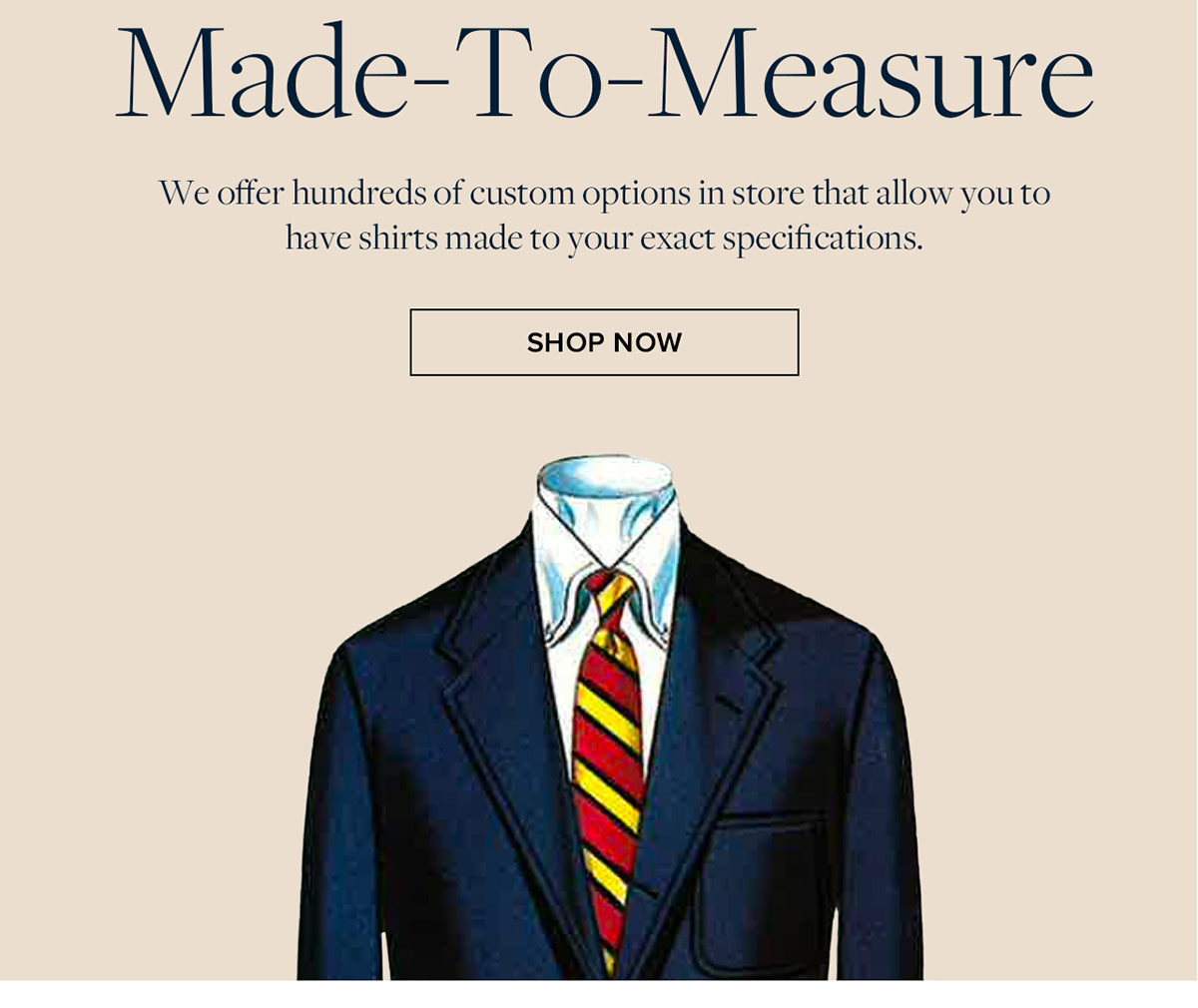 Shop Made to Measure Shop Made to Measure