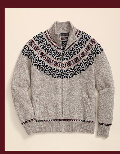 merino wool zip cardigan