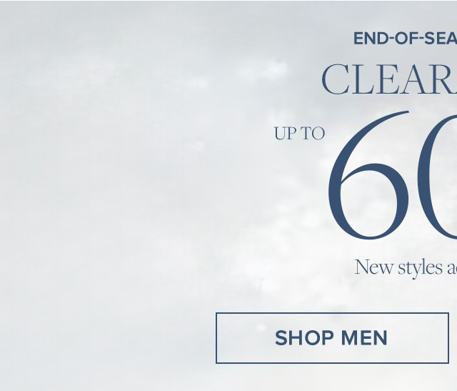 End-Of-Season Sale | Clearance Up To 60% Off | New styles added to sale. | Shop Men