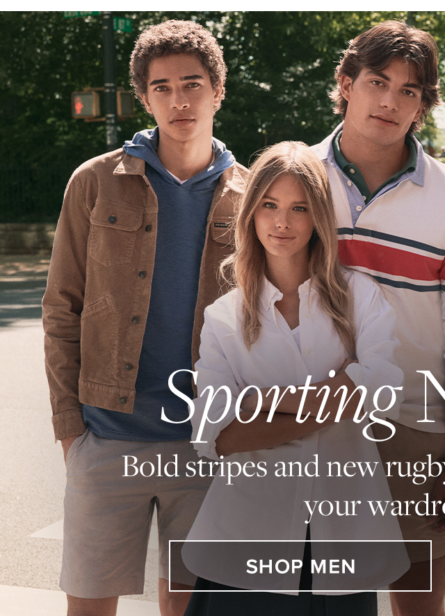 Sporting new style! Shop men's apparel in our university shop