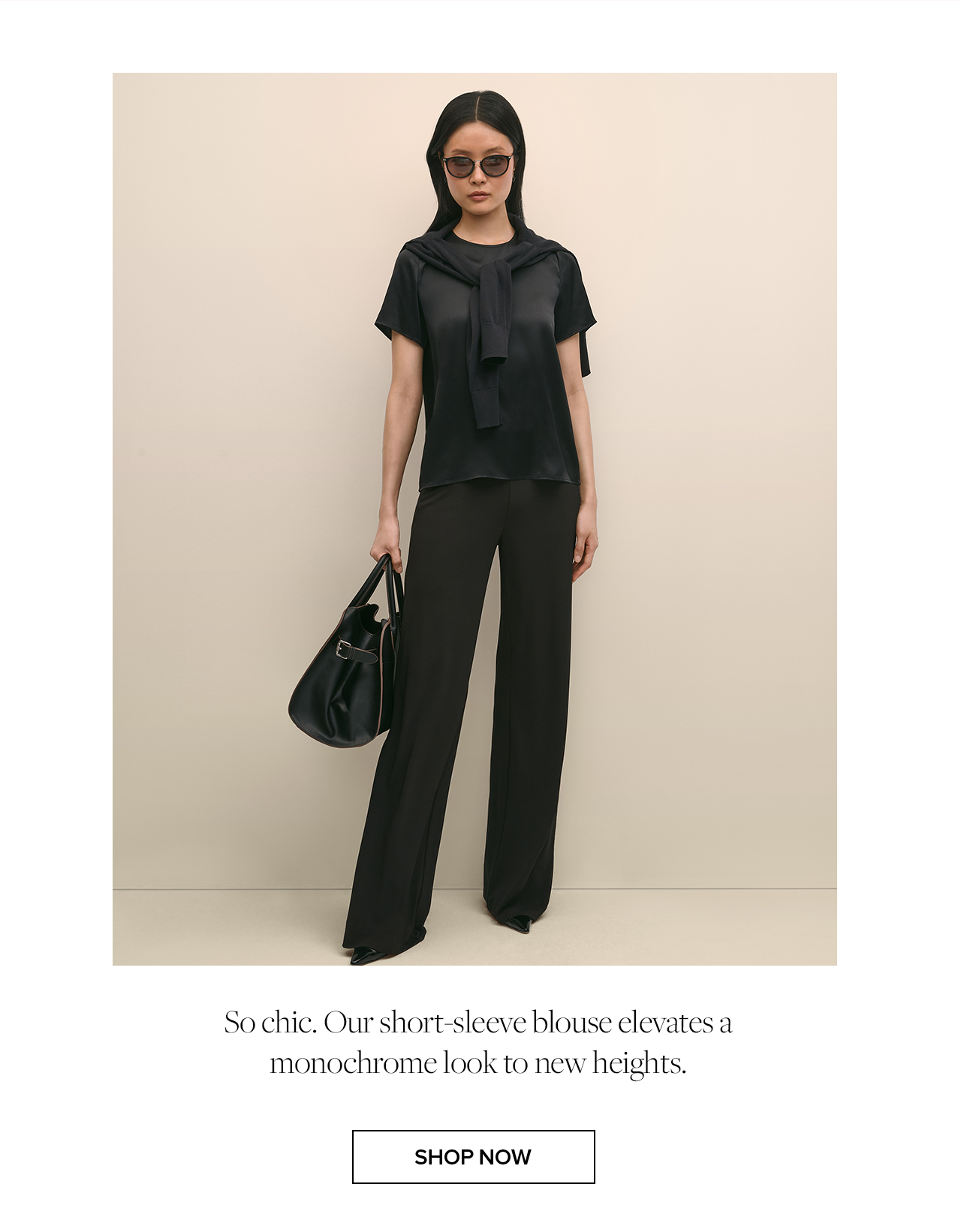 Shop our Short-Sleeve Top in Washable Silk Charmeuse