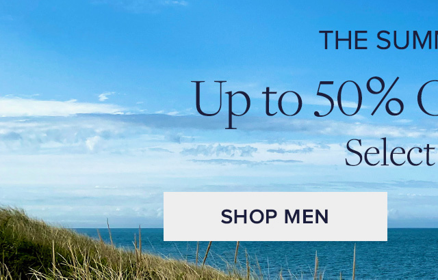 The summer sale. Up to 50% off** select styles. Shop Men