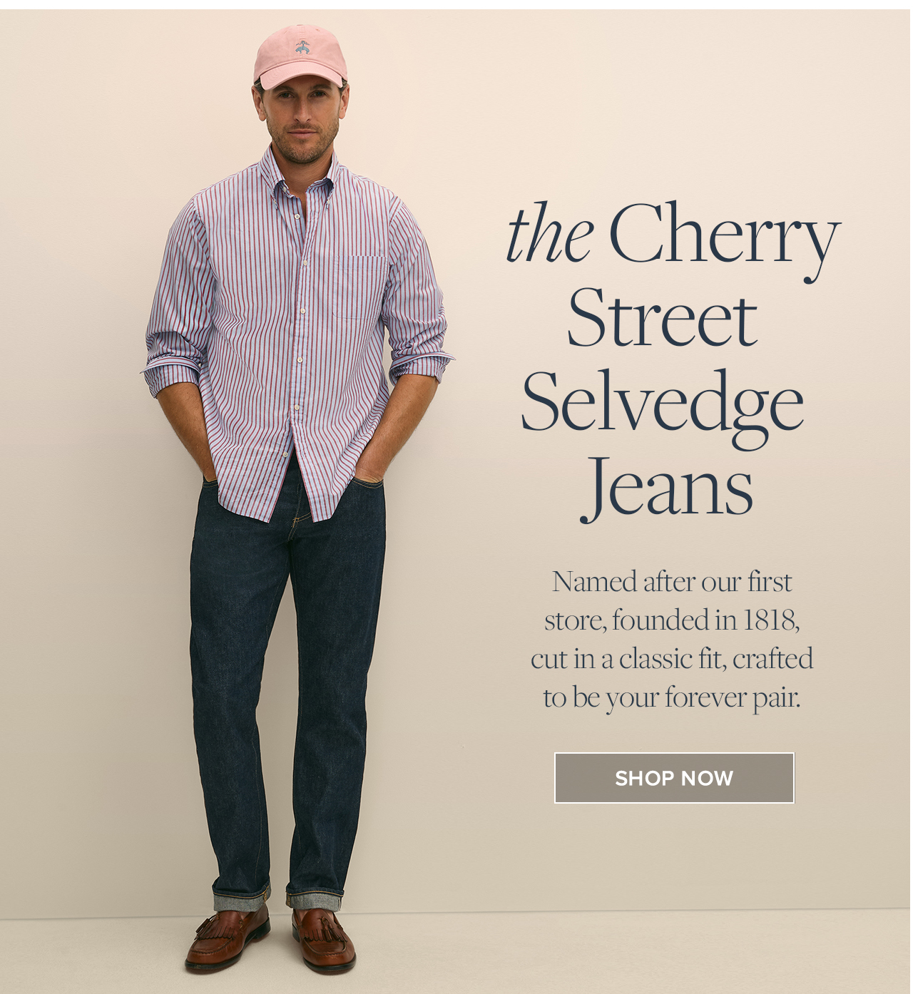 Shop the cherry street selvedge jeans now
