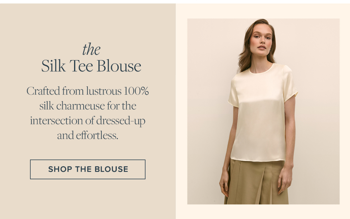 Shop the silk tee blouse