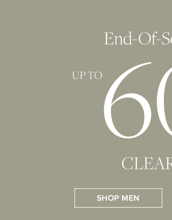 End of season sale! Shop up to 60% Off men's clearance