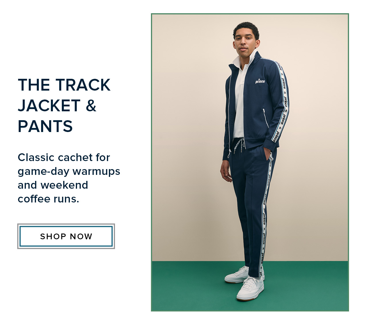 Shop the track jacket and pants now