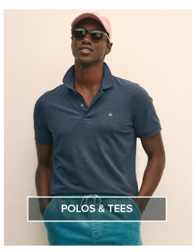 Shop men's polos and tees