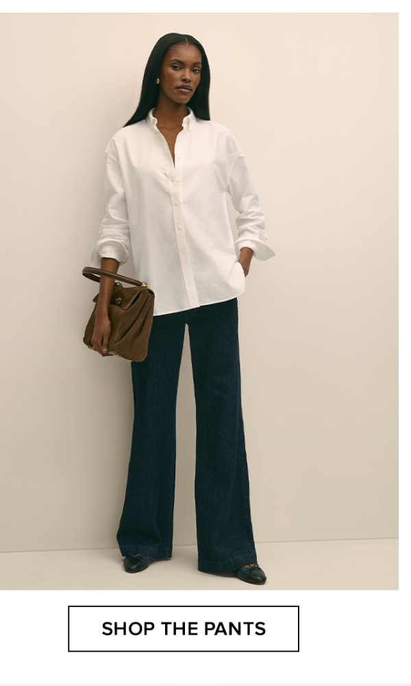 Shop the Easy Fit, Elastic Back Crepe Wide-Leg Pants