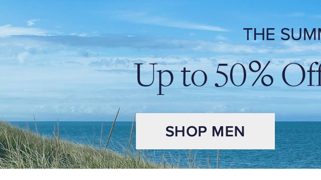 The summer sale. Up to 50% off** select styles. Shop Men
