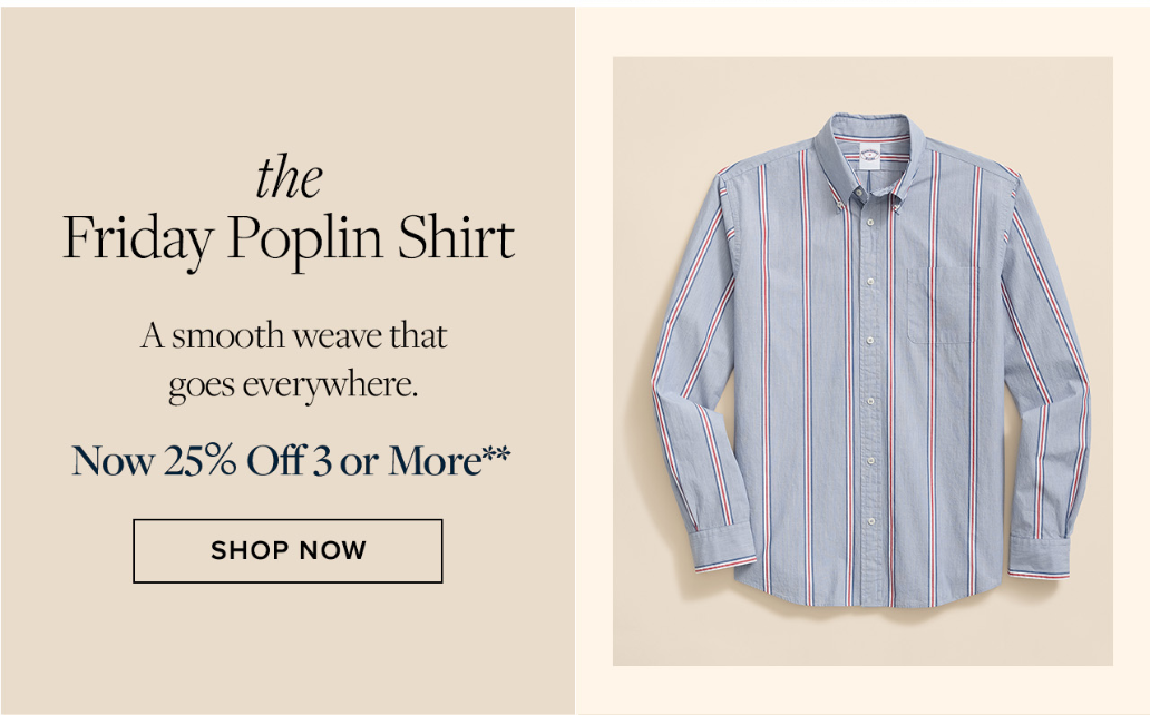 Shop the Friday poplin shirt