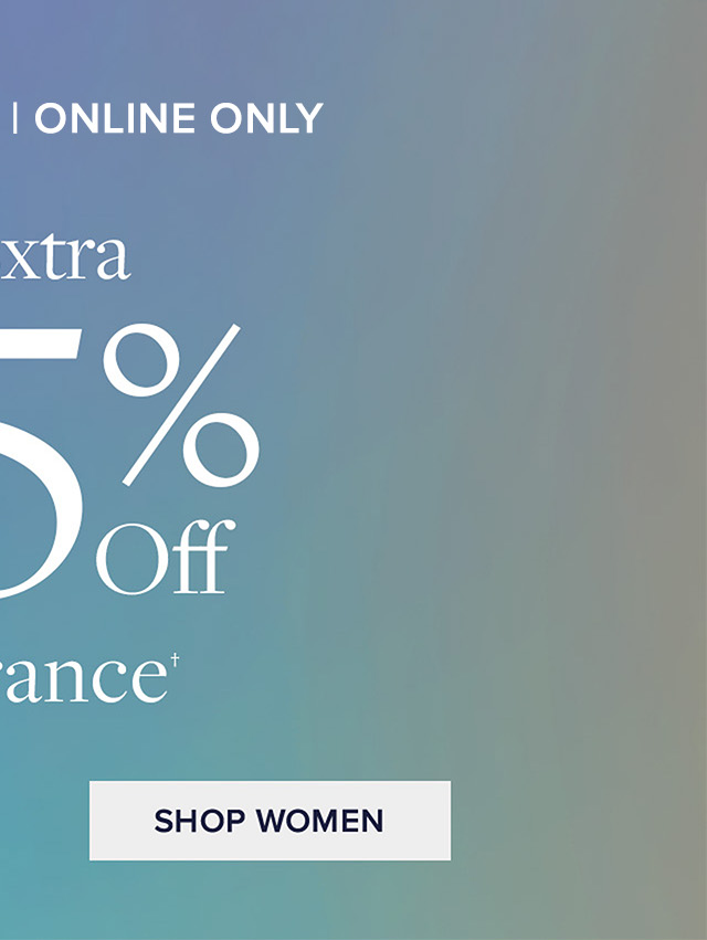 Shop an extra 25% Off Women's clearance. Online only