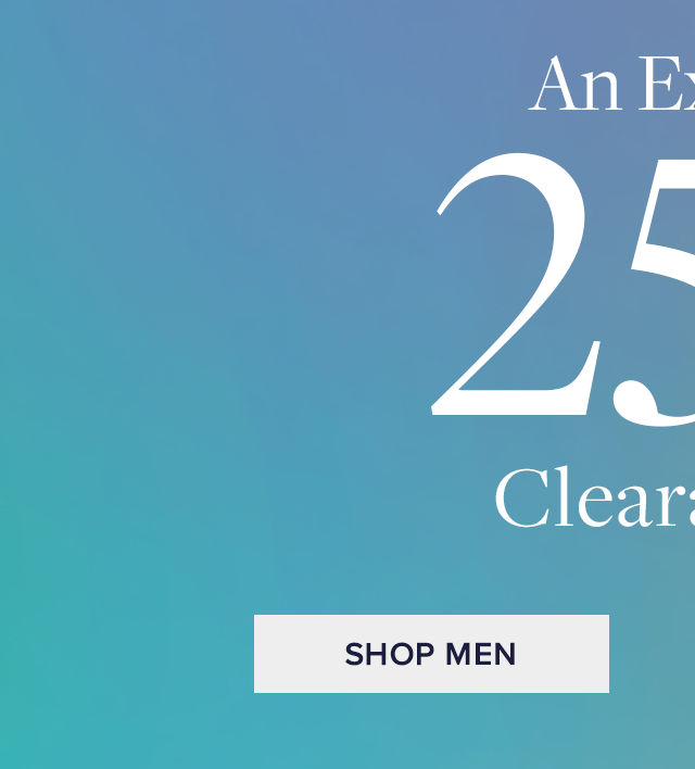 Get an extra 25% Off Men's clearance.