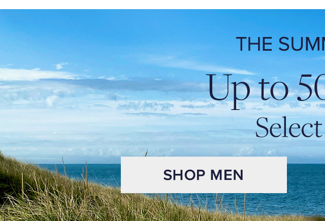 The summer sale. Up to 50% off** select styles. Shop Men