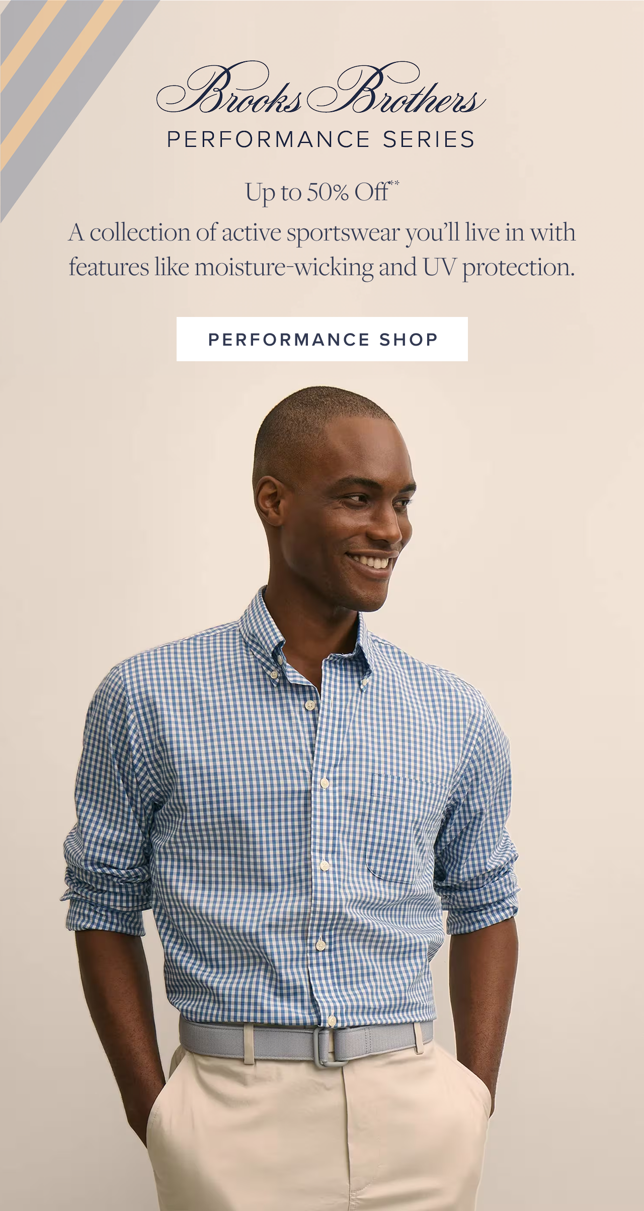 Brooks Brothers Performance Series Up to 50% Off Performance Shop