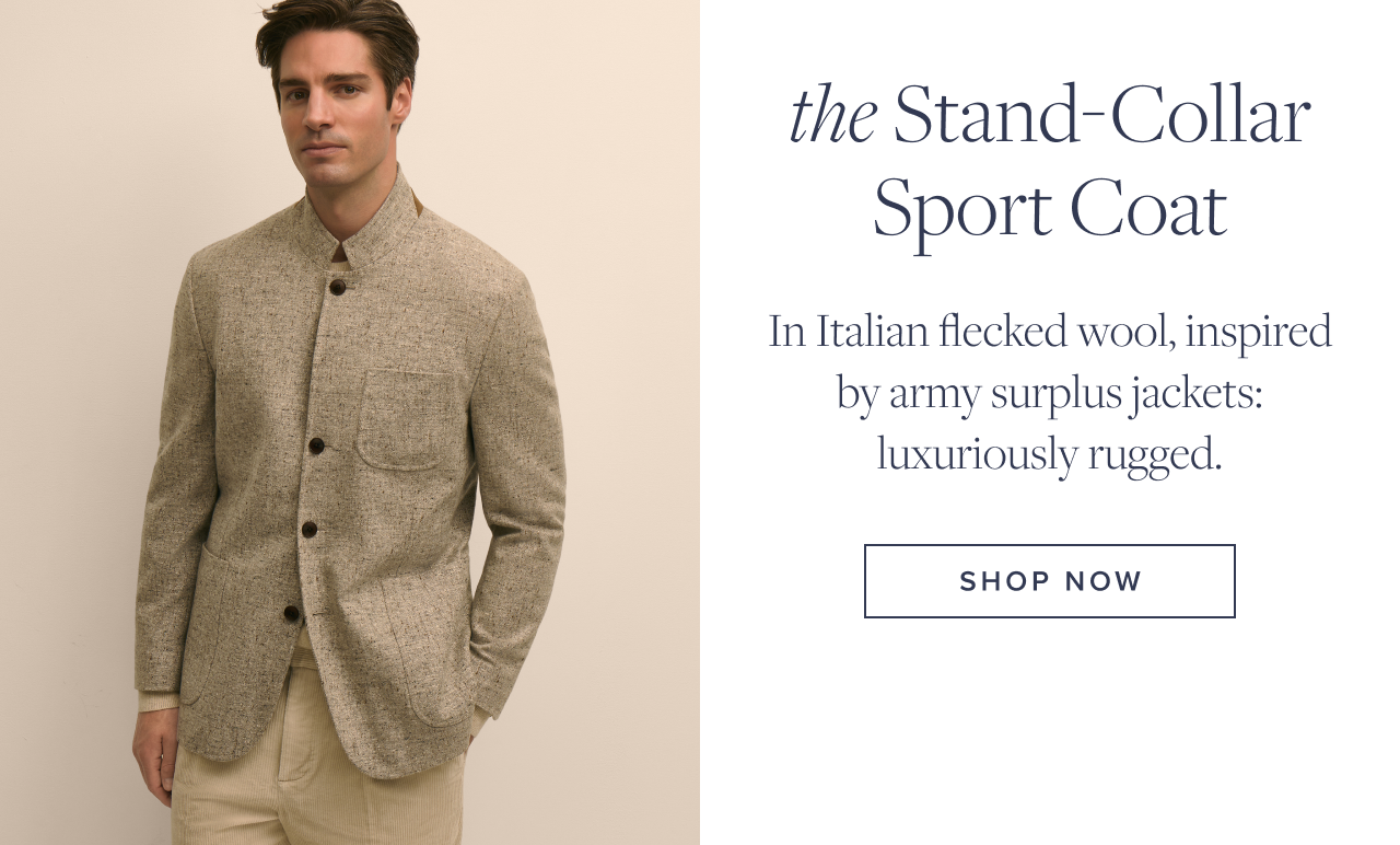 the Stand-Collar Sport Coat Shop Now