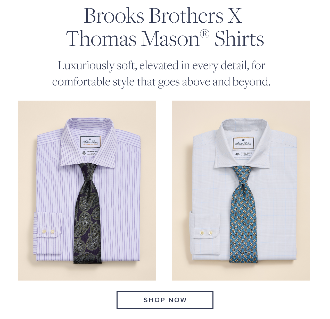 Brooks Brothers x Thomas Mason Shirts Shop Now