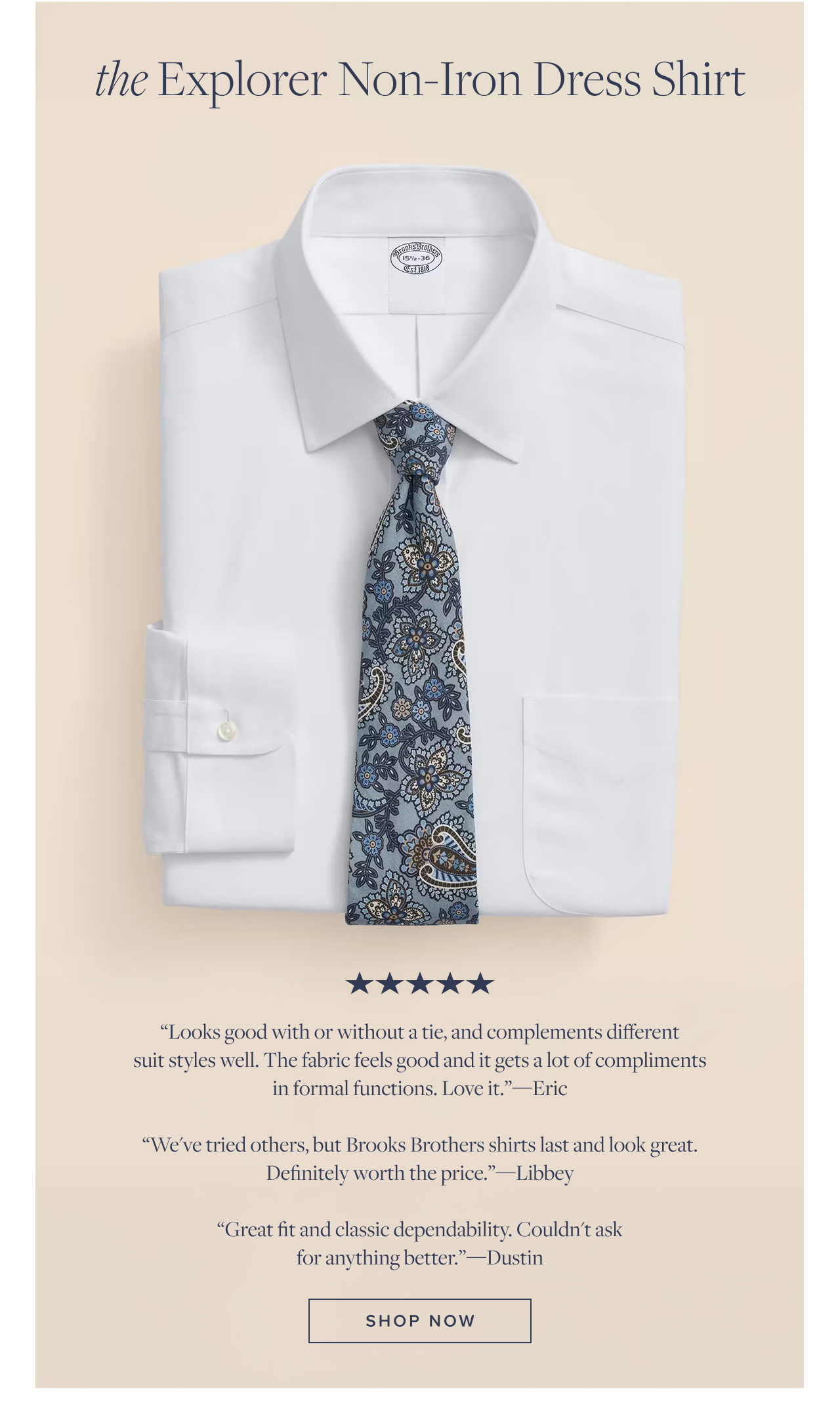 The Explorer Non-Iron Dress Shirt Shop Now