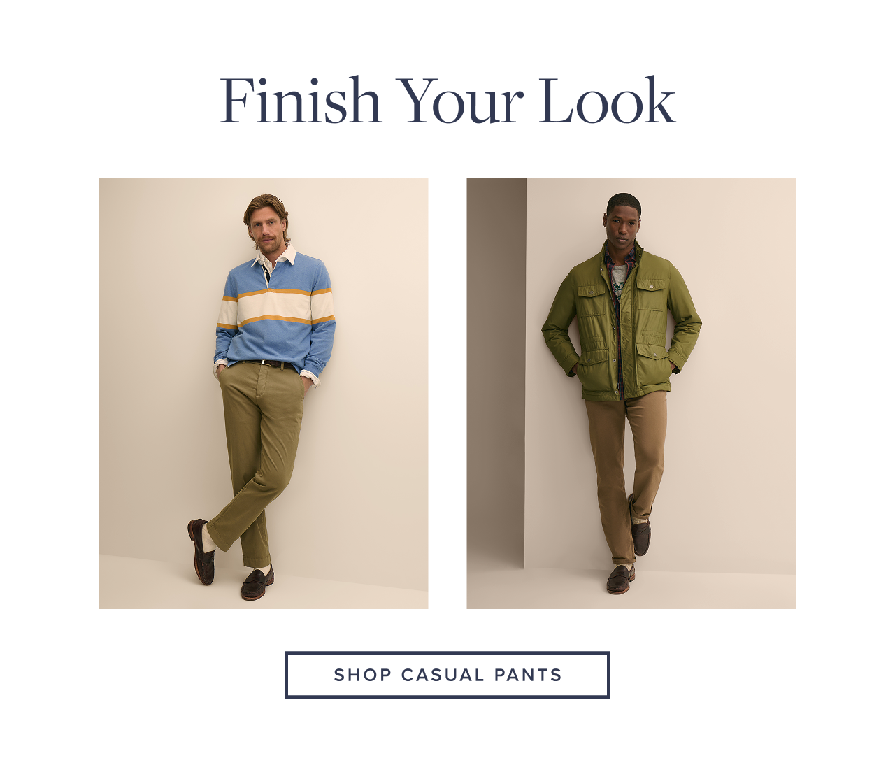 Finish Your Look Shop Casual Pants