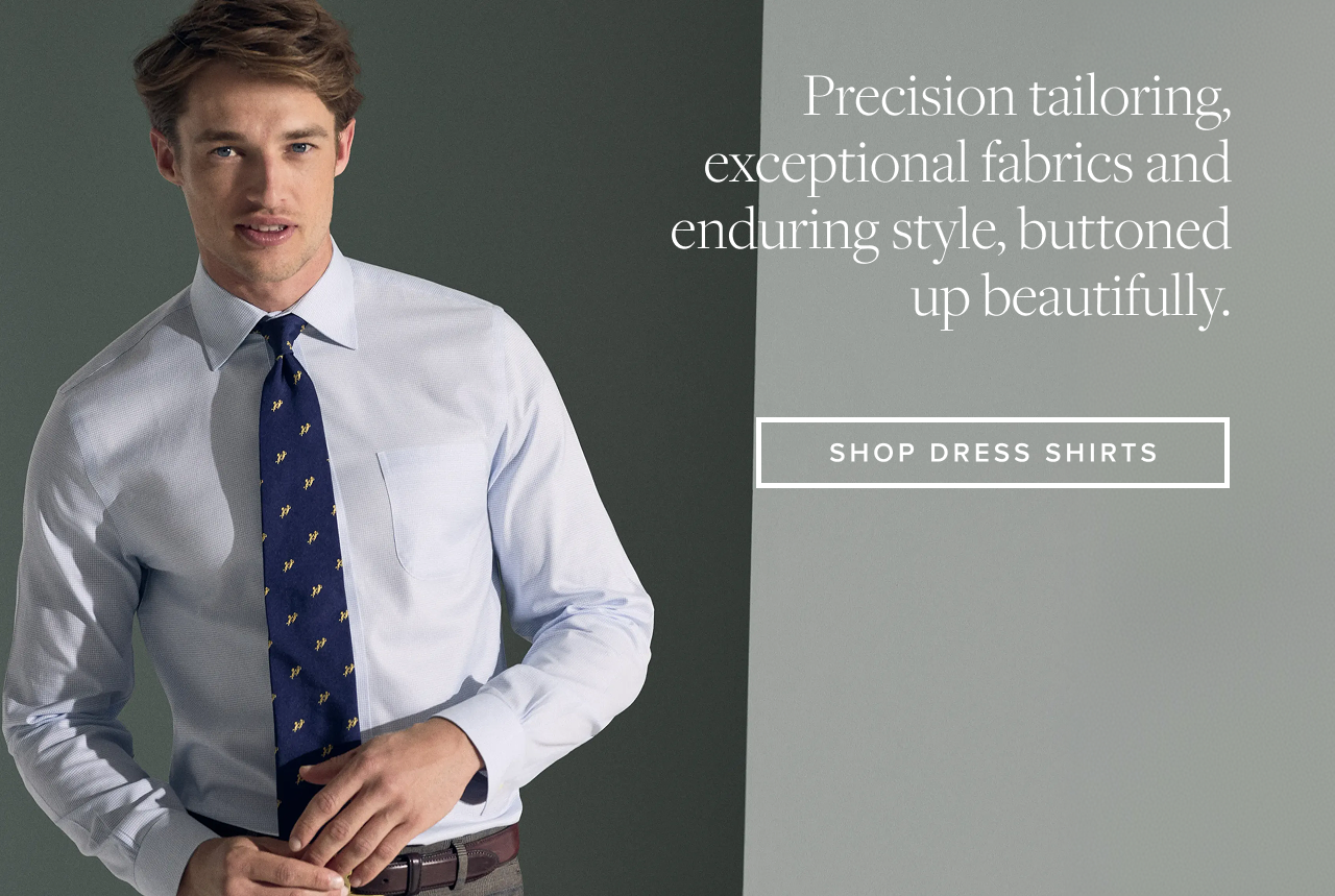 Precision tailoring, exceptional fabrics and enduring style, buttoned up beautifully. Shop Dress Shirts