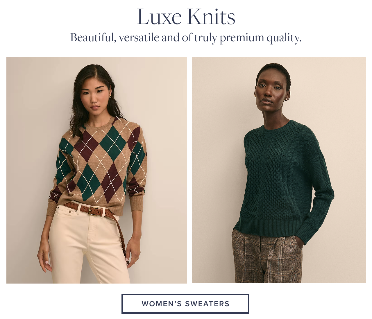 Luxe Knits Women's Sweaters
