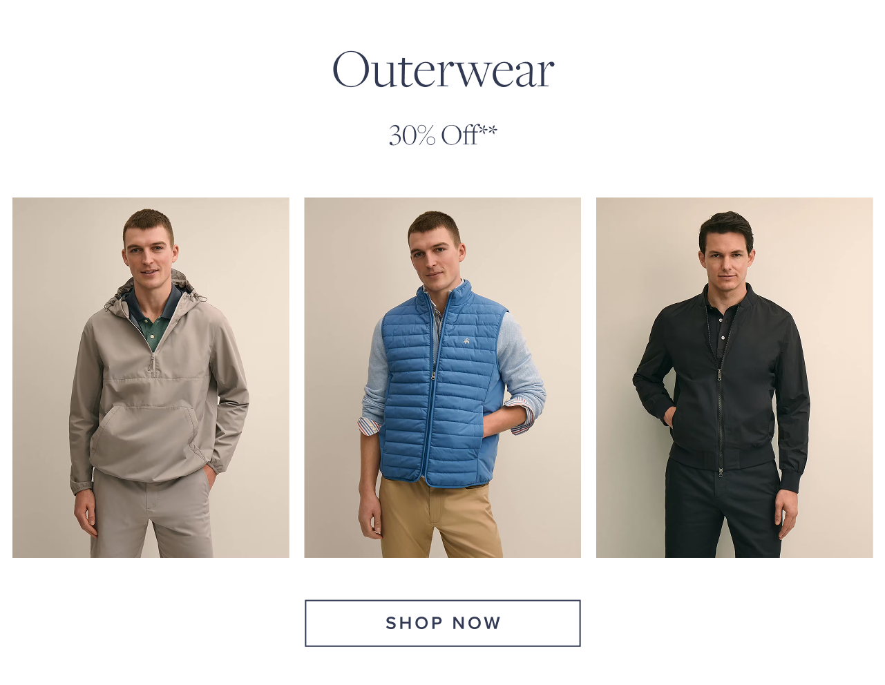 Outerwear Shop Now