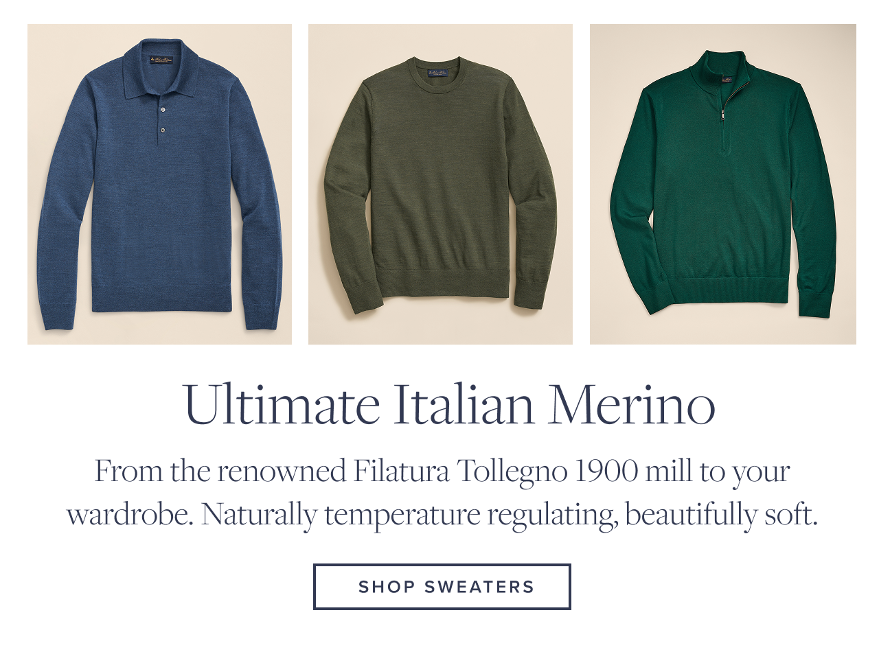 Ultimate Italian Merino Shop Sweaters