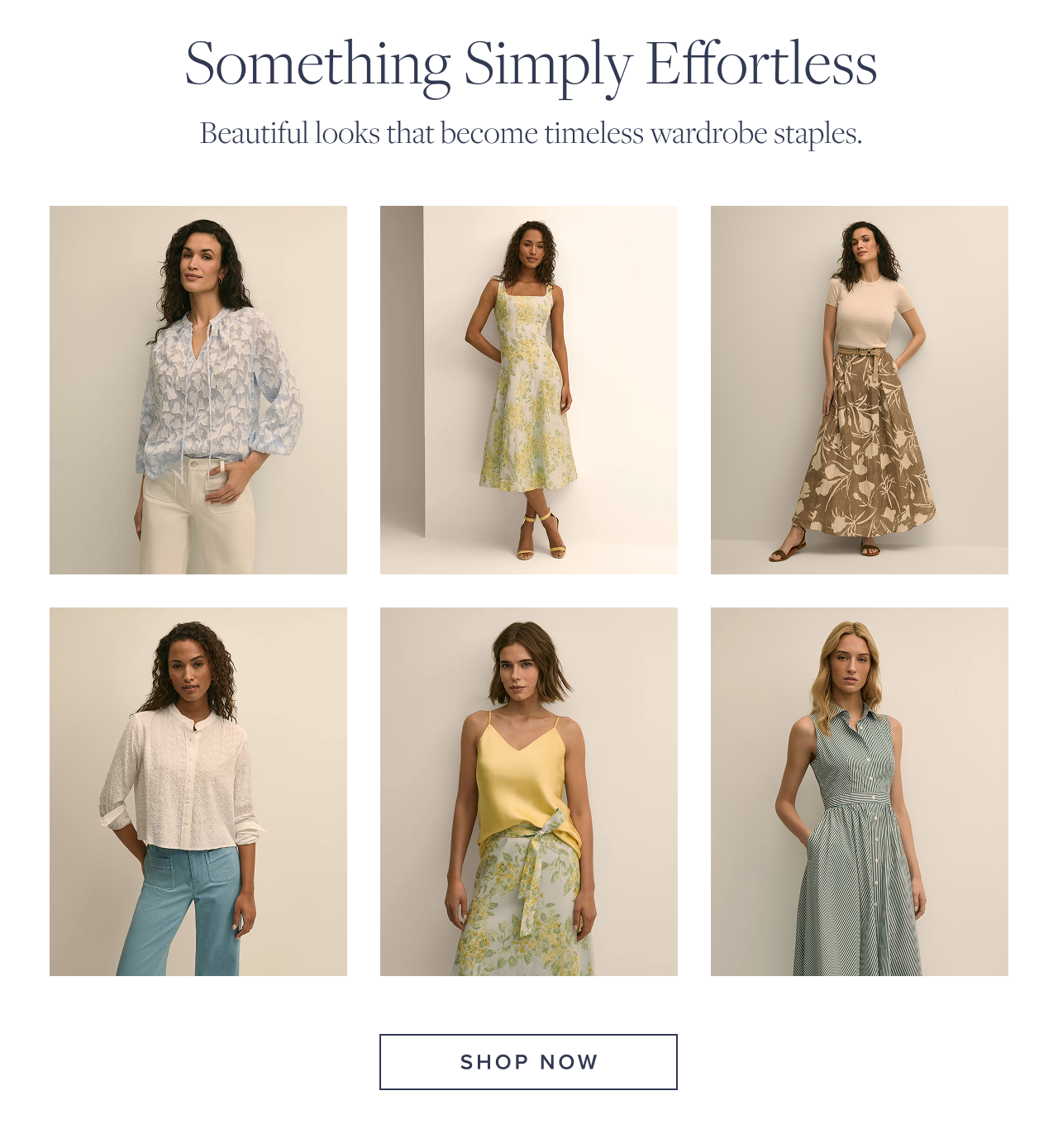 Something Simply Effortless Shop Now